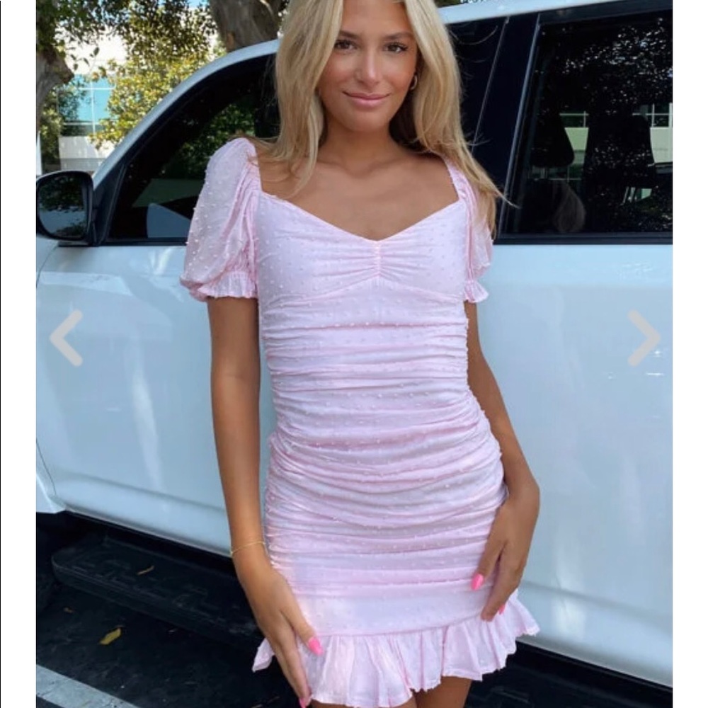 Light Pink Backless Mini Dress - Isabelle’s Cabinet